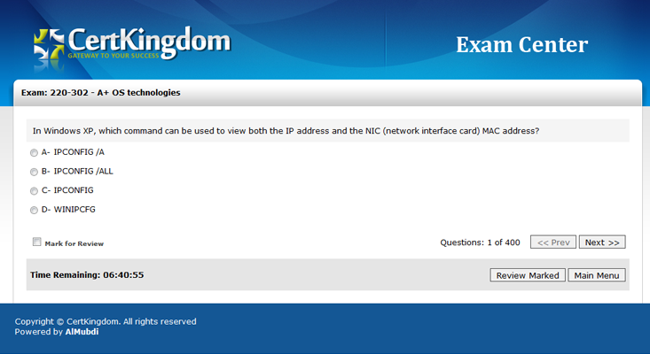 Virtual Exam Training